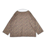 ARMEN 花柄 フラワープリント プルオーバー インド製 コットン ブラウス シャツ ベージュ パープル レディース アーメン【中古】6-0301M∞