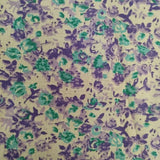 ARMEN 花柄 フラワープリント プルオーバー インド製 コットン ブラウス シャツ ベージュ パープル レディース アーメン【中古】6-0301M∞