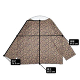 ARMEN 花柄 フラワープリント プルオーバー インド製 コットン ブラウス シャツ ベージュ パープル レディース アーメン【中古】6-0301M∞