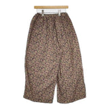 ARMEN 花柄 フラワープリント イージーパンツ インド製 コットン パンツ ベージュ パープル レディース アーメン【中古】6-0301M∞