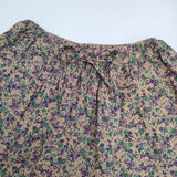 ARMEN 花柄 フラワープリント イージーパンツ インド製 コットン パンツ ベージュ パープル レディース アーメン【中古】6-0301M∞