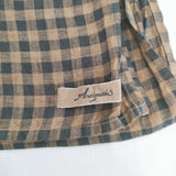 Ichi Antiquites ギンガムチェック ストール ブラウン ブラック レディース イチアンティークス【中古】6-0212M◎