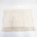 KLIPPAN ポケット付き ストール マフラー ショール ストール アイボリー レディース クリッパン【中古】5-1128T◎