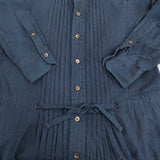 45R/45rpm オックスフォードのタックシャツドレス 定価51700円 インディゴ ワンピース ネイビー レディース フォーティーファイブアールピーエム【中古】5-1031M♪