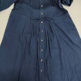 45R/45rpm オックスフォードのタックシャツドレス 定価51700円 インディゴ ワンピース ネイビー レディース フォーティーファイブアールピーエム【中古】5-1031M♪