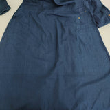 45R/45rpm オックスフォードのタックシャツドレス 定価51700円 インディゴ ワンピース ネイビー レディース フォーティーファイブアールピーエム【中古】5-1031M♪