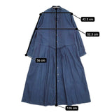 45R/45rpm オックスフォードのタックシャツドレス 定価51700円 インディゴ ワンピース ネイビー レディース フォーティーファイブアールピーエム【中古】5-1031M♪