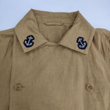 45R/45rpm 再び もめん布の後染コート コットン サイズ3 ベルト付き コート ベージュ レディース フォーティーファイブアールピーエム【中古】6-0301M∞