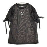 PUMA PBAE MESH TEE オールメッシュ リボン 532549-01 半袖Ｔシャツ カットソー ブラック レディース プーマ【中古】5-0822S♪