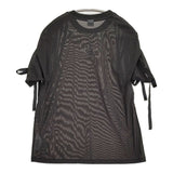 PUMA PBAE MESH TEE オールメッシュ リボン 532549-01 半袖Ｔシャツ カットソー ブラック レディース プーマ【中古】5-0822S♪