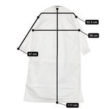 FORK&SPOON オックスバンドカラーシャツワンピース URBAN RESEARCH DOORS ワンピース ホワイト レディース フォークアンドスプーン【中古】5-1204M∞