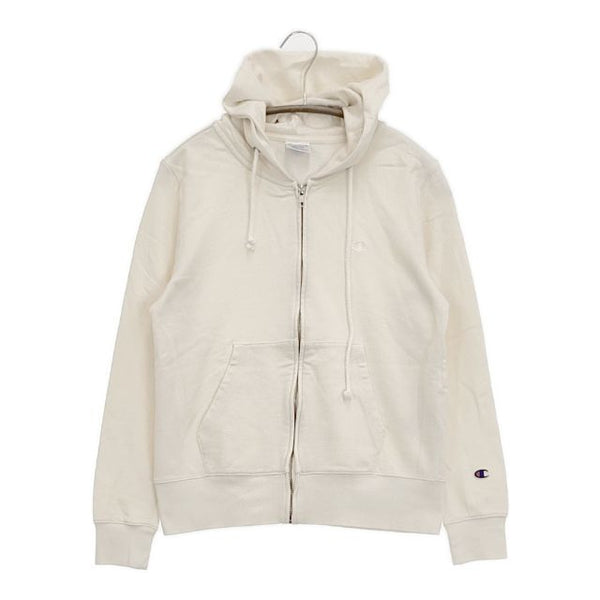 Champion CW-T109 スウェット ジップアップ パーカー オフホワイト レディース チャンピオン【中古】5-1124M∞