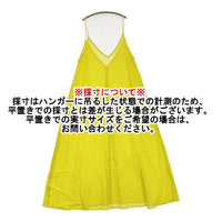 awasa アワサ コットン楊柳キャミワンピース 定価29700円 aws1-04006 サイズ0 ワンピース 24SS イエロー レディース【中古】5-0902S♪