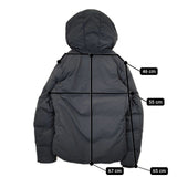 INHERIT ナイロン カモフラ ダウンジャケット ネイビー メンズ インヘリット【中古】5-1127A∞