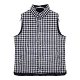 MACKINTOSH PHILOSOPHY リバーシブル ギンガムチェック 中綿 ベスト ネイビー レディース マッキントッシュフィロソフィー【中古】5-1127T∞