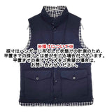 MACKINTOSH PHILOSOPHY リバーシブル ギンガムチェック 中綿 ベスト ネイビー レディース マッキントッシュフィロソフィー【中古】5-1127T∞