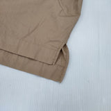 休日と詩 portom20013 スタンドフリルカラー プルオーバー コットン ブラウス シャツ ベージュ レディース 休日と詩【中古】5-1207M∞