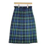 O'NEIL OF DUBLIN/Harriss キルト チェック ウール スカート ブルー グリーン レディース オニールオブダブリン/ハリス【中古】5-1225T∞