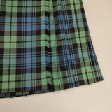 O'NEIL OF DUBLIN/Harriss キルト チェック ウール スカート ブルー グリーン レディース オニールオブダブリン/ハリス【中古】5-1225T∞