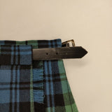 O'NEIL OF DUBLIN/Harriss キルト チェック ウール スカート ブルー グリーン レディース オニールオブダブリン/ハリス【中古】5-1225T∞