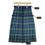 O'NEIL OF DUBLIN/Harriss キルト チェック ウール スカート ブルー グリーン レディース オニールオブダブリン/ハリス【中古】5-1225T∞