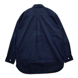 Harriss コットン パンチング加工 長袖シャツ ネイビー レディース ハリス【中古】5-1124M∞