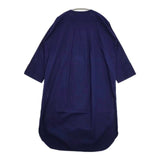 SI-HIRAI コートワンピース CHSS18-3704 比翼ボタン コットン コート ネイビー レディース スーヒライ【中古】5-1124M∞