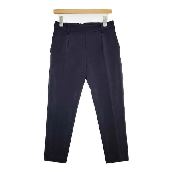 Brahmin サイズ40 トリアセテートポリエステル イージースラックス パンツ ネイビー レディース ブラーミン【中古】5-1124G∞