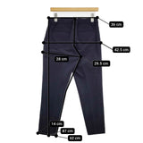 Brahmin サイズ40 トリアセテートポリエステル イージースラックス パンツ ネイビー レディース ブラーミン【中古】5-1124G∞