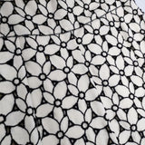 APPENA ウール フラワー 刺繍 ロングスカート オフホワイト ブラック レディース アペーナ【中古】5-1225T∞