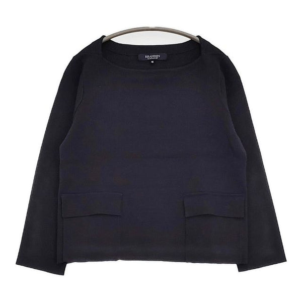 Brahmin レーヨンポリエステル プルオーバー セーター ニット ネイビー レディース ブラーミン【中古】5-1124M∞