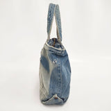 caqu デニム ダメージ加工 トートバッグ ブルー レディース サキュウ【中古】5-1122G∞