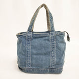 caqu デニム ダメージ加工 トートバッグ ブルー レディース サキュウ【中古】5-1122G∞