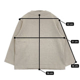 MHL. 595-7269551 モックネック ウールリネン スウェット ベージュ レディース エムエイチエル【中古】5-1215M∞