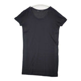 GALERIE VIE コットン サイズ1 ロング丈 半袖Ｔシャツ カットソー ブラック レディース ギャルリーヴィー【中古】6-0423S∞