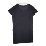 GALERIE VIE コットン サイズ1 ロング丈 半袖Ｔシャツ カットソー ブラック レディース ギャルリーヴィー【中古】6-0423S∞