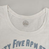 45R/45rpm monica ロゴ 半袖Ｔシャツ カットソー ホワイト レディース フォーティーファイブアールピーエム【中古】6-0423S∞