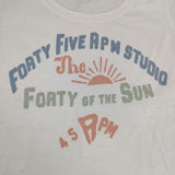 45R/45rpm monica ロゴ 半袖Ｔシャツ カットソー ホワイト レディース フォーティーファイブアールピーエム【中古】6-0423S∞