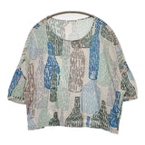 mina perhonen ts8809 bottle コットンカシミヤ サイズ40 カットソー マルチカラー レディース ミナペルホネン【中古】5-1215M∞