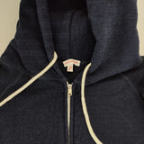 DRESSTERIOR 裏毛 D刺繍 スウェット コットン パーカー ネイビー レディース ドレステリア【中古】5-1225T∞