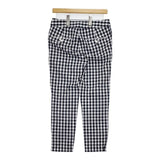 IENA ギンガムチェック クロップド パンツ ネイビー ホワイト レディース イエナ【中古】6-0308M∞