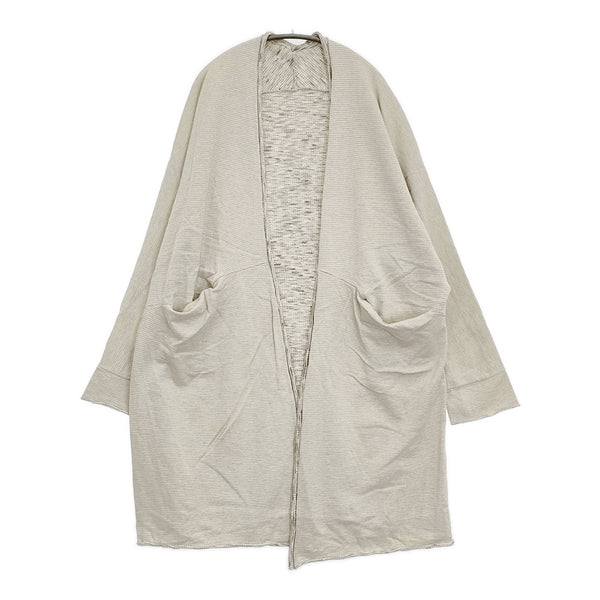 tamaki niime リバーシブルロングカーディガン 羽織り 定価28600円 カーディガン ベージュ レディース 玉木新雌/タマキニイメ【中古】5-1031M♪