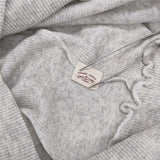 tamaki niime ハイネックリブニット 半袖 コットン カットソー グレー レディース 玉木新雌/タマキニイメ【中古】5-1215M∞