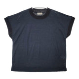 MARGARET HOWELL 578-2168002 LINEN JERSEY 半袖Ｔシャツ カットソー ネイビー レディース マーガレットハウエル【中古】6-0423S∞