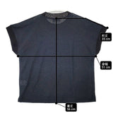 MARGARET HOWELL 578-2168002 LINEN JERSEY 半袖Ｔシャツ カットソー ネイビー レディース マーガレットハウエル【中古】6-0423S∞