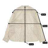 MARGARET HOWELL 578-2253013 SILK COTTON STRIPE シルクコットン バンドカラー ブラウス シャツ イエロー ホワイト レディース マーガレットハウエル【中古】5-1215M∞