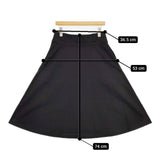 MARGARET HOWELL 578-2232004 DENSE FINE COTTON TWILL スカート 22AW ブラック レディース マーガレットハウエル【中古】5-1215G∞