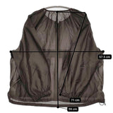 a.v.v K2JGV-10069 ノーカラーシアーブルゾン ジャケット ブルゾン ダークブラウン レディース アーヴェーヴェー【中古】5-1215M∞