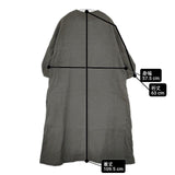emic:etic 日本製 製品洗い 墨染め リネン ノーカラー コート チャコールグレー レディース エミックエティック【中古】6-0308M∞