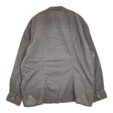 YACCOMARICARD コットン ピンタック バンドカラー ブラウス シャツ グレー レディース ヤッコマリカルド【中古】5-1215M∞